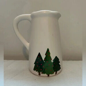 Tabletop Oh Christmas Tree Pitcher Large  94oz  10" Tall x 6 in wide